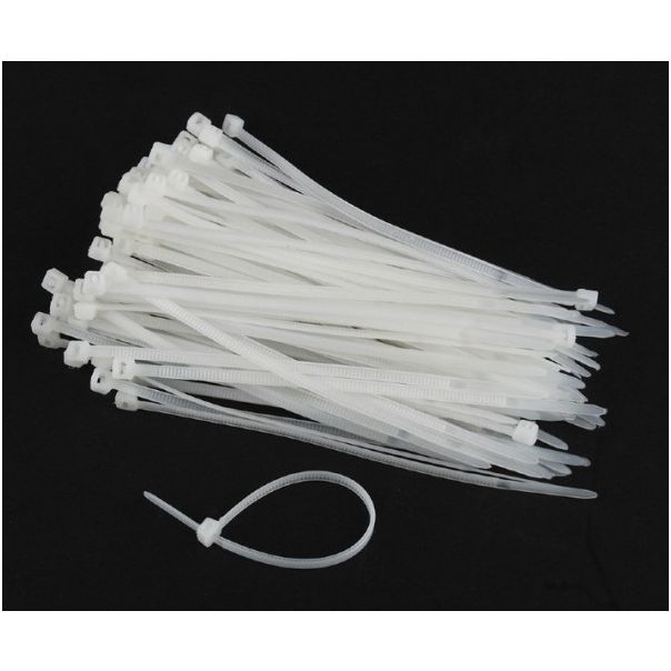 NYTFR-250x3.6-W Gembird Bela Najlonske vezice duzina 250mm sirina 3.6mm kesica 100komada - EP3230997