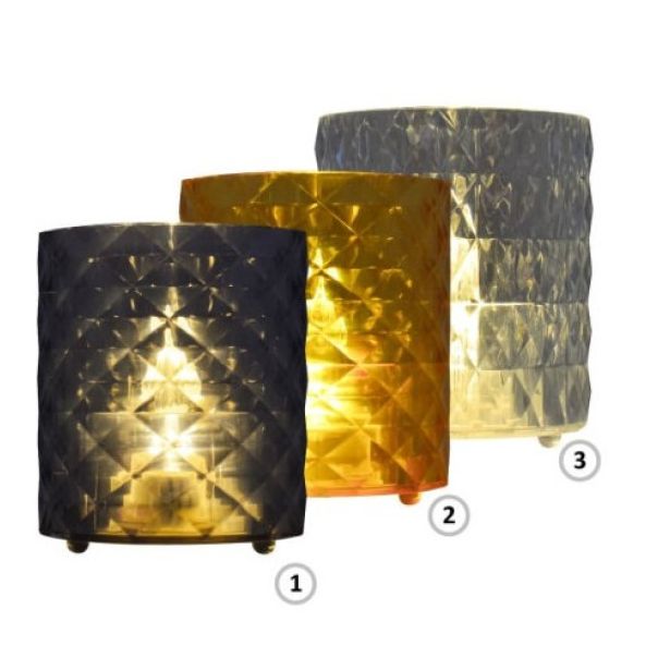 Mini LED svecnjak Sivi 60x70mm (cena je za 1kom) - EP3228878