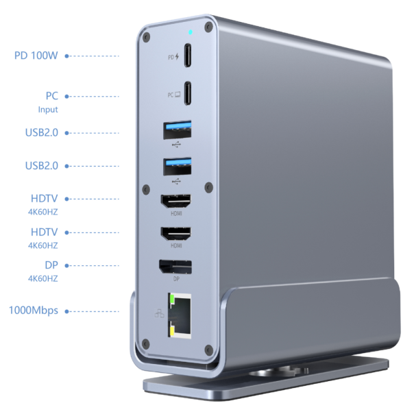 A-CF-COMBO15-01 Gembird USB Type-CF 15-in-1 multi-port adapter (USB hub, Type-CF, HDMI, DP, LAN,3,5) - EP3274578