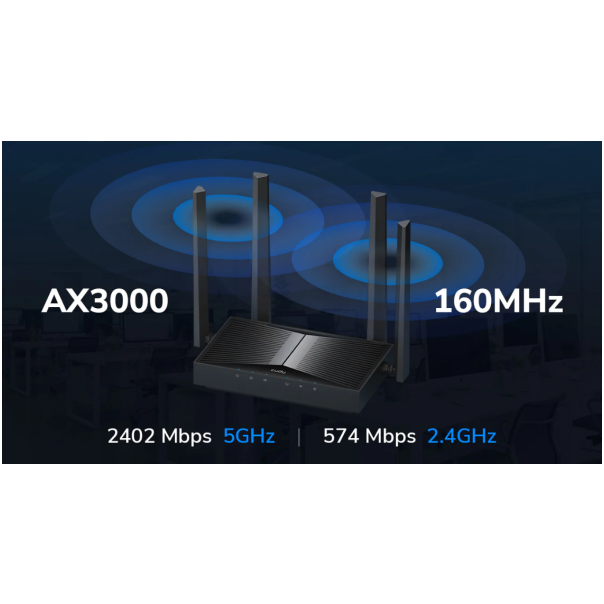Cudy AP3000D AX3000 Desktop Wi-Fi 6 Access Point Dual-Band, 2402 Mbps + 574 Mbps Wi-Fi - EP3228955