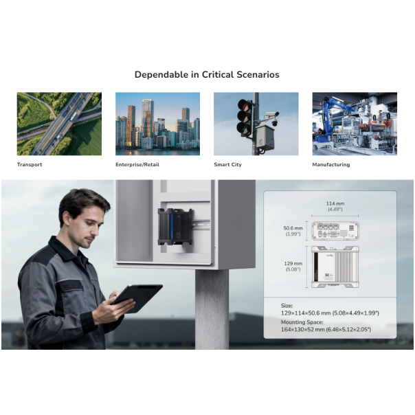 Cudy IR04_EU,4G LTE Cat 4 N300 Industrial Wi-Fi Router,4G Cat. 4 with Max 150 Mbps DL,300 Mbps Wi-Fi - EP3228979