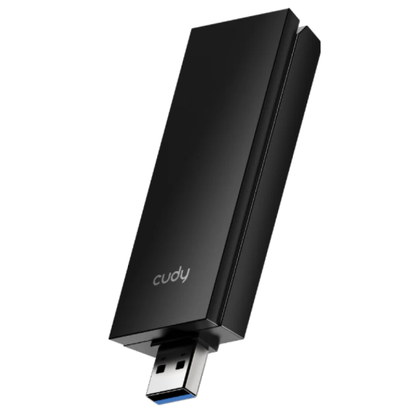 Cudy WU5400, AX5400 High-Gain USB 3.0 Wi-Fi 6E Adapter 2.4/5/6 GHz, 574 Mbps/2402 Mbps - EP3224571
