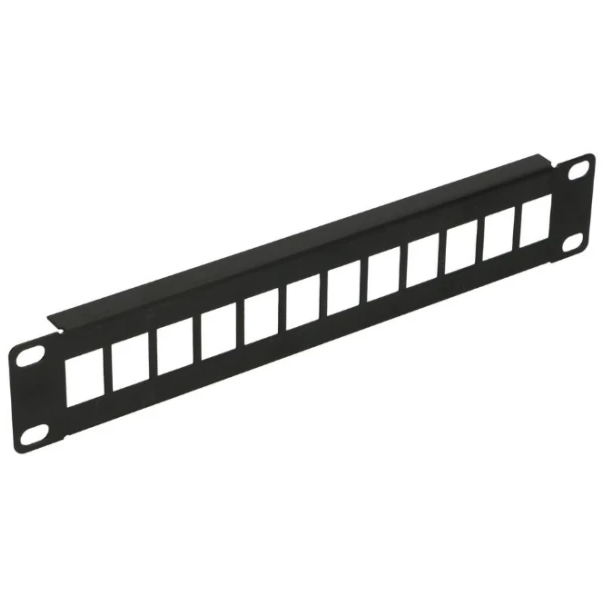 Extralink 12 Port 10 Patcpanel, Modular, 12 ports,Crni,Metal - EP3227209