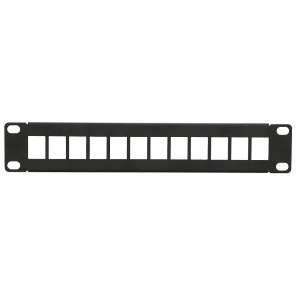 Extralink 12 Port 10 Patcpanel, Modular, 12 ports,Crni,Metal - EP3227209