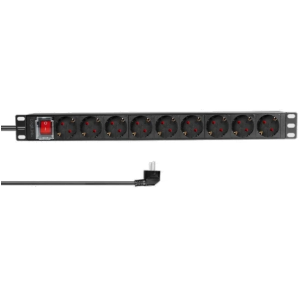 Razvodni PDU panel za rack sa 9 utiènih mesta i osiguracem, kabl 2m (aluminijum) - EP3271995