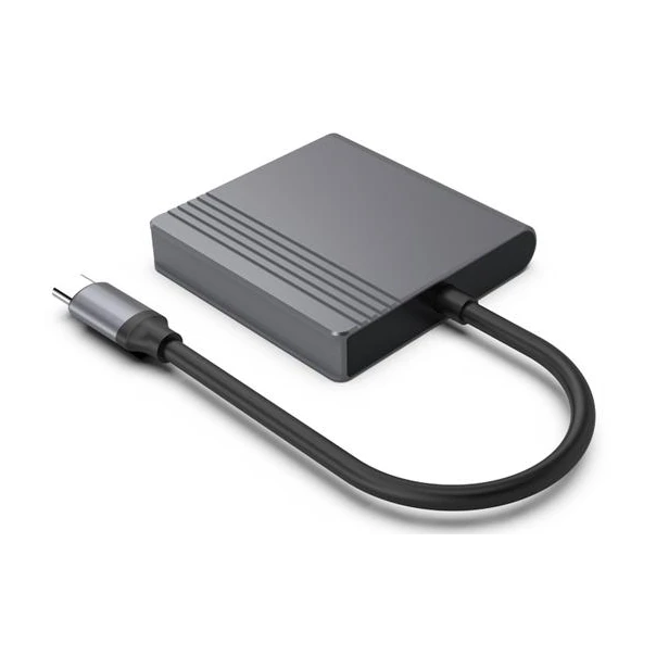 A-CM-HDMIFDPF-01 Gembird USB C-type muski na HDMI + DisplayPort zenski adapter - EP3274584