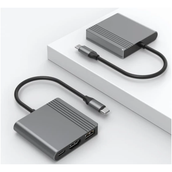 A-CM-COMBO3-05 Gembird USB Type-C 3-u-1 multi-port adapter,USB-A port F/HDMI port F/USB-C port F - EP3227665