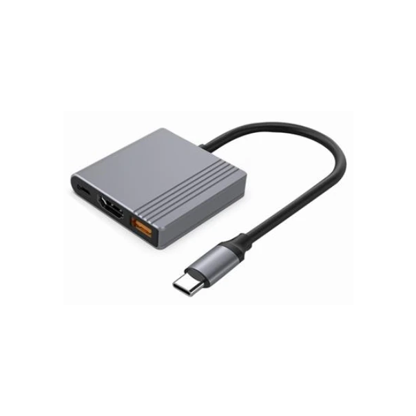 A-CM-COMBO3-05 Gembird USB Type-C 3-u-1 multi-port adapter,USB-A port F/HDMI port F/USB-C port F - EP3227665