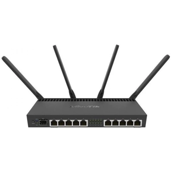 MikroTik Ruter OS L5 RB4011iGS+5HacQ2HnD-IN, WiFi Router, Dual Band 1733Mb/s, 10x RJ45 1000Mb/s, 1x - EP3229098
