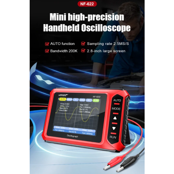 NOYAFA NF-622 Osciloskop,1.8inca,200 kHz,100g,1000mAh - EP3230781