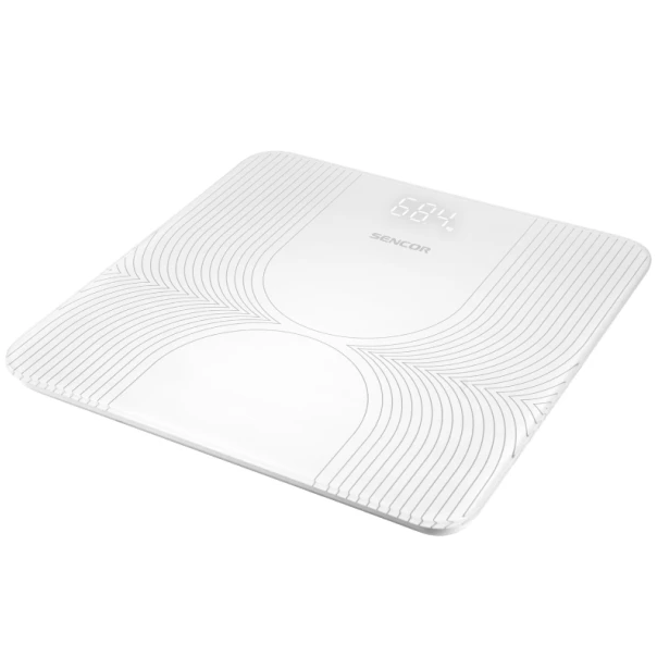 SENCOR vaga SBS 2475WH,kaljeno staklo,do 180 kg,bela,LED displej - EP3230793