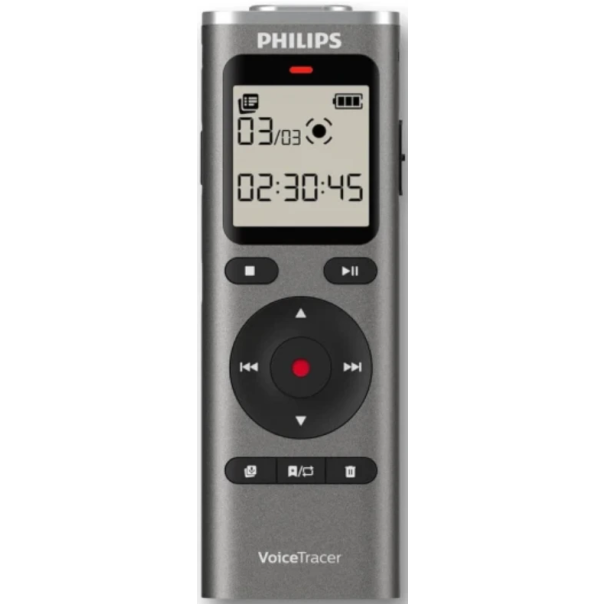 Philips Diktafon DVT1170 Mono,8GB,LCD 2x AAA,siva,USP C,USB 2.0 - EP3229261