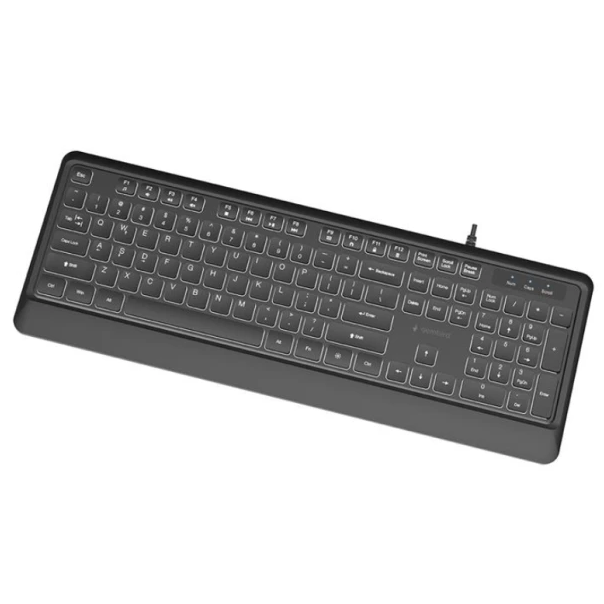 KB-UML-04 Gembird Tanka žièana osvetljena tastatura, crna, US raspored - EP3229312