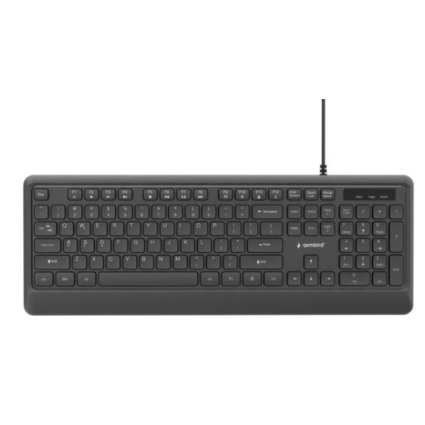 KB-UML-04 Gembird Tanka žièana osvetljena tastatura, crna, US raspored - EP3229312