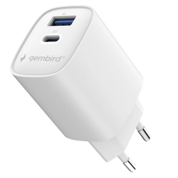 TA-UC-1A1C-PD45-01-W Gembird 2-port 45 W USB fast charger - EP3228197