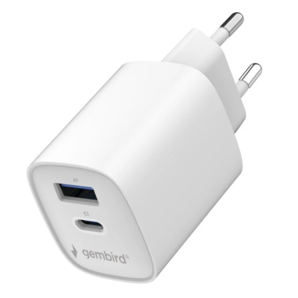 TA-UC-1A1C-PD45-01-W Gembird 2-port 45 W USB fast charger - EP3228197