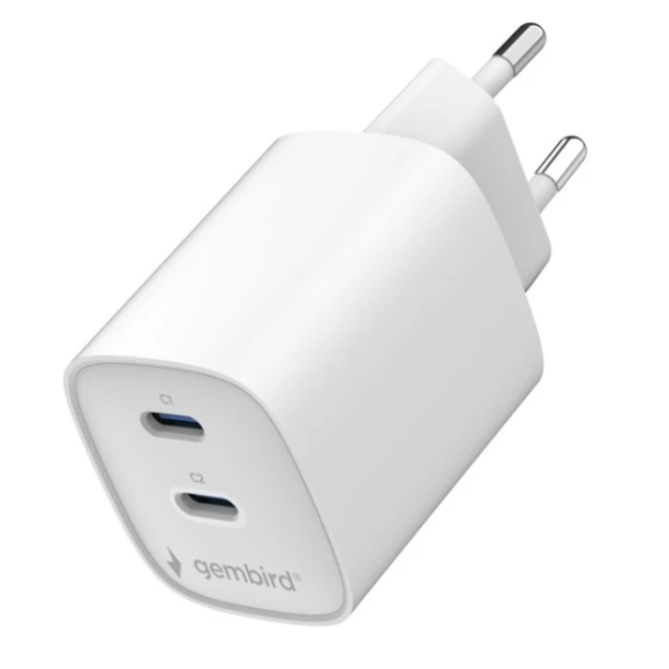 TA-UC-2C-PD45-01-W Gembird 2-port 45 W USB fast charger - EP3228200
