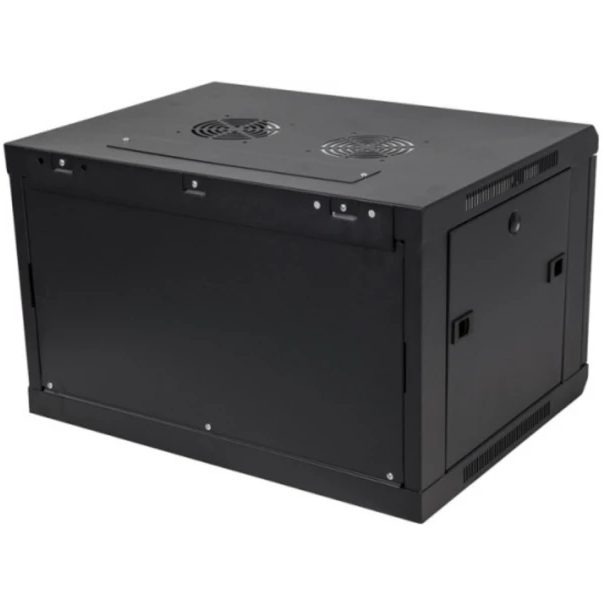 Rek ExeLink 19in,4U,600×450 zidni orman,nosivost do 30-40kg,kaljeno staklo,crna - EP3228209