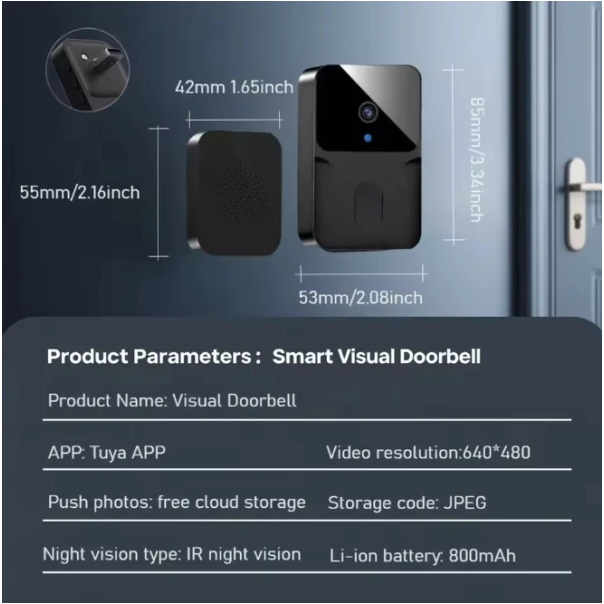 SMART-FCD-M8, GMB TUYA Video interfon, OLED display, WI-FI bluetooth daljinski interfon - EP3228389