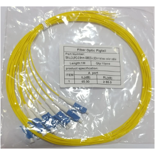 SM-LC/UPC-0.9mm-G652D-LSZH-Yelow OPTIC-Pigtail Cena je za komad, prodaje se pakovanje od 10 kom.min. - EP3226960