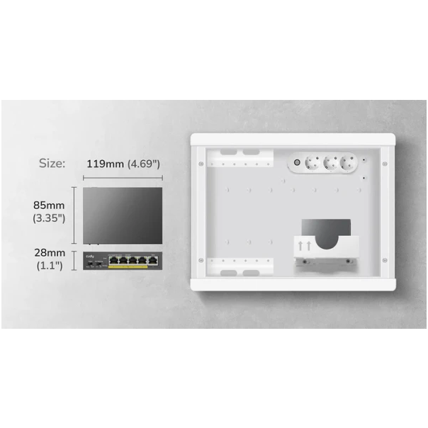 CUDY GS1005P 2.0 Switch Gigabit RJ45 PoE portovi 30 W IEEE 802.3at/af - EP3224883