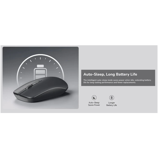 Cudy MS9923 Bezicni mis tihi 2,4GHz, opticki USB 800-1600Dpi Grey, 113mm - EP3227014