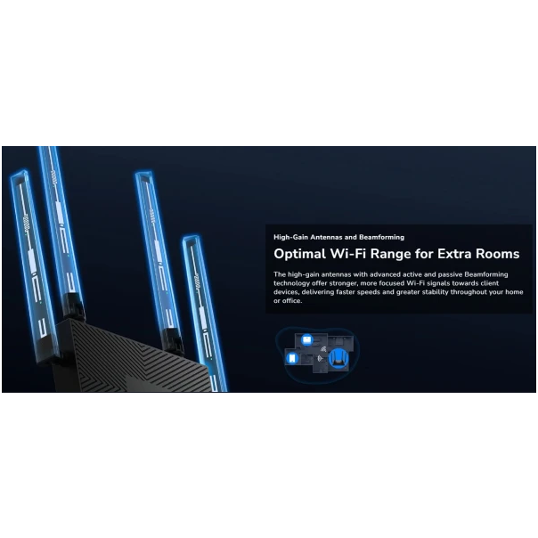 Cudy WR3000E,AX3000 Gigabit Mesh Wi-Fi 6 ruter V2.0,1.2 GHz dvojezgarni CPU, 2402 Mbps + 574 Mbps - EP3237115