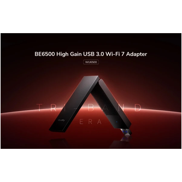 Cudy WU6500,BE6500 Wi-Fi 7 USB 3.0 adapter sa visokim pojaèanjem, V1.0, 2.8 Gbps+2.8 Gbps+688 Mbps - EP3227023