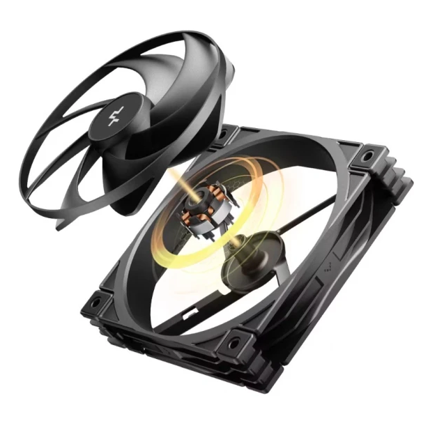 DeepCool FD12 V2 120x120x25mm ventilator hydro bearing 500-2500rpm 80CFM 35dBa Black - EP3228461