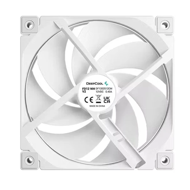 DeepCool FD12 WH V2 120x120x25mm ventilator hydro bearing 500-2500rpm 80CFM 35dBa White - EP3228687