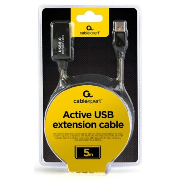 GEMBIRD USB 2.0 produžni, 5m, bez gubitka signala (UAE-01-5M) - 103664