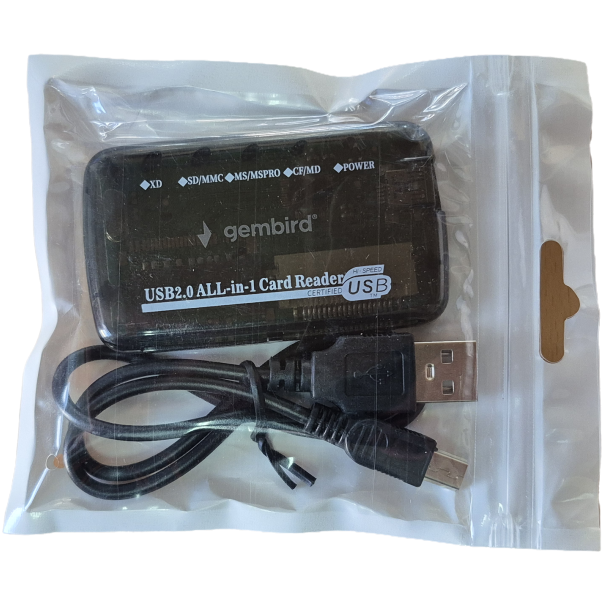 FD2-ALLIN1-BLK ** Gembird  USB2.0 citac svih tipova memorijskih kartica(319) - EP3225493