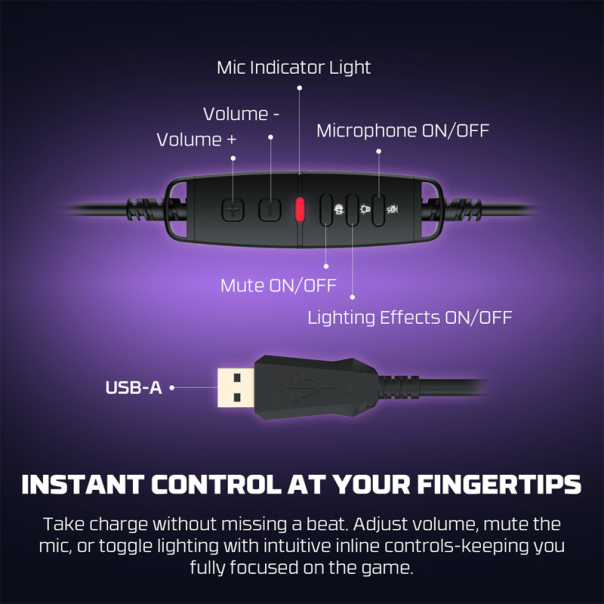 Slušalice Gaming Fantech HG31 Cruze 7.1 crne - G224838