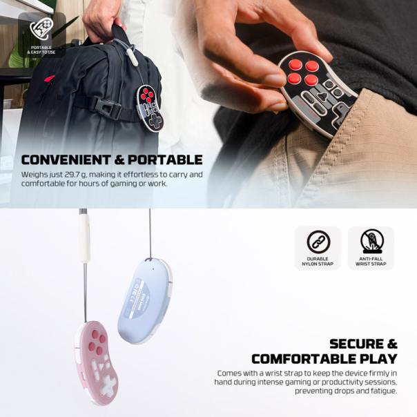 Joypad wireless Fantech WGP17 Eos mini crni - EP2849868