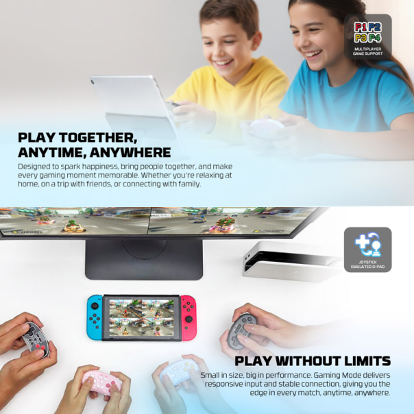 Joypad wireless Fantech WGP17 Eos mini roze - EP2843689