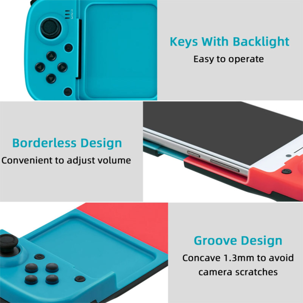 Gamepad Bluetooth za iOS/ Android/ PS/ Switch/ PC BSP-D3 Switch color - 605701