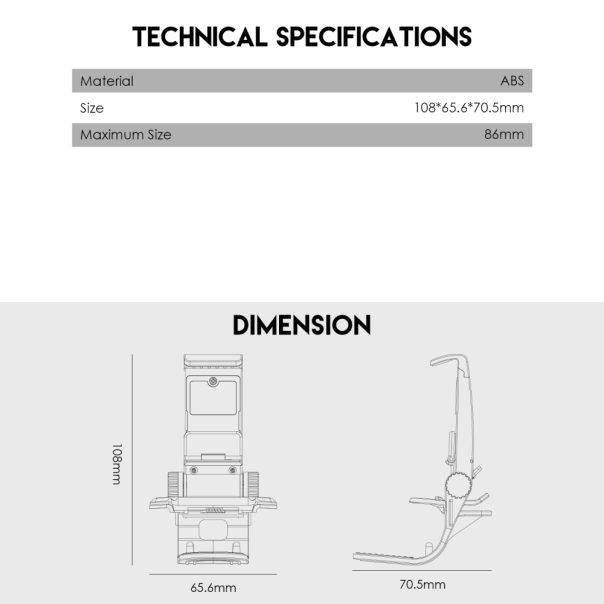 Gamepad holder za mobilni telefon Fantech ACGP01 crni - 207883