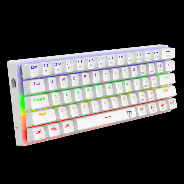 T-DAGGER Gaming mehanicka tastatura Arena TGK321W-BL (plavi switch) bela - 621805