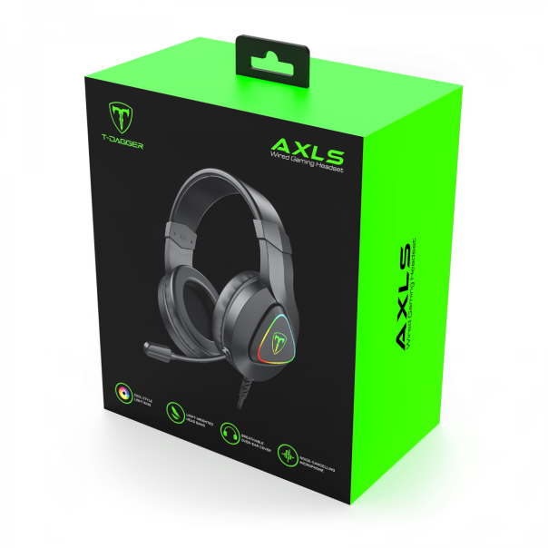 Gaming slušalice T-DAGGER AXLS RGH306 crne - 621809