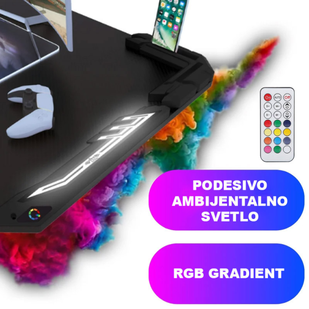 Nanobit Gaming sto NB502 120cm Midnight Black - 616875