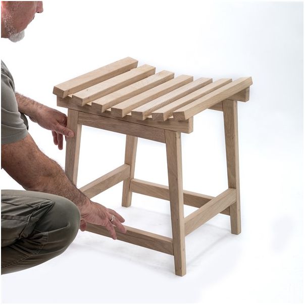 MEDA FURNITURE Klupica Nara Saji – hrast 50 cm - HrastOto45zak
