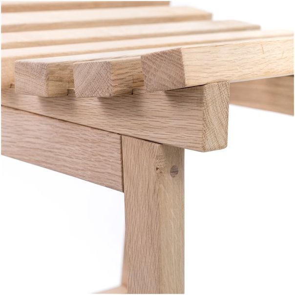 MEDA FURNITURE Klupica Nara Saji – hrast 50 cm - HrastOto45zak