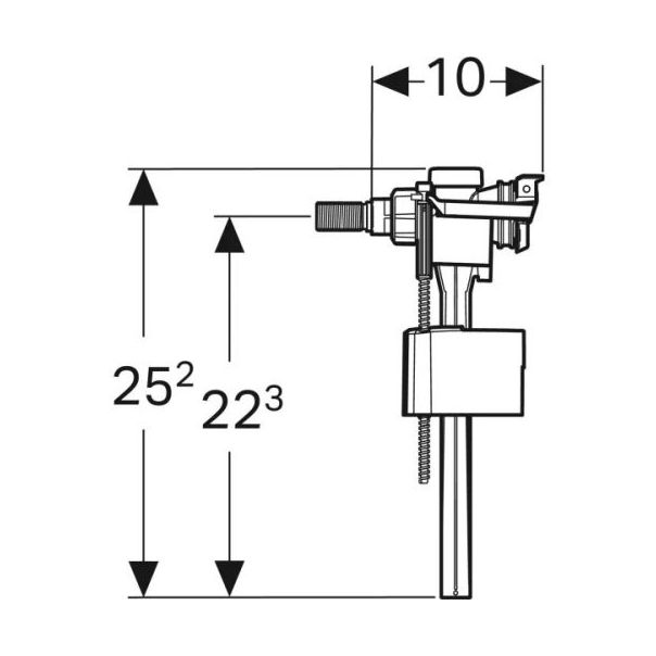 GEBERIT Plovak – Impuls Basic 333 - 40257416798170-1