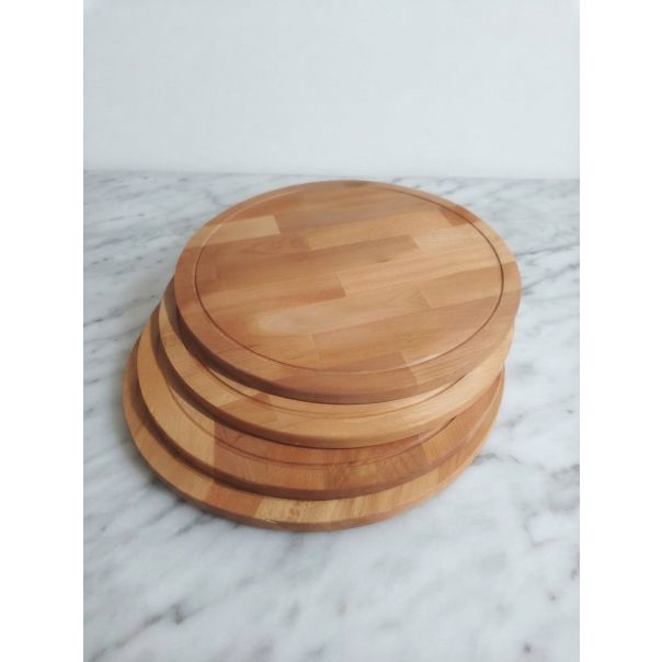 ARBOREA Okrugla daska za serviranje, drvena, fi30 cm - OZS-30
