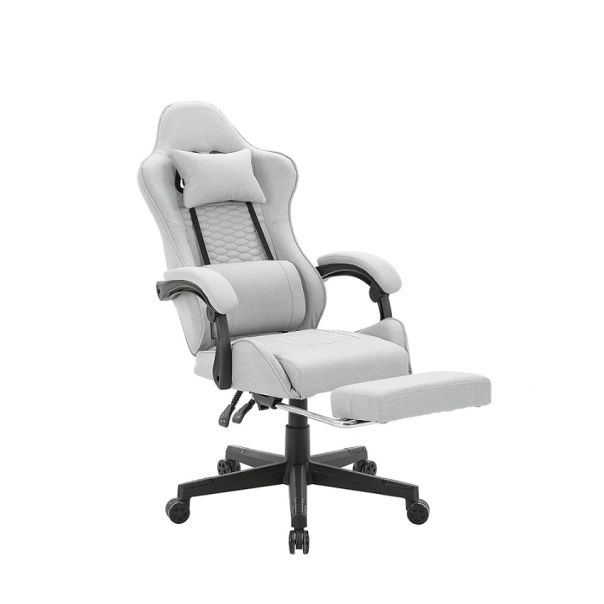 ePlayGame Gejmerska stolica HC-4095 FABRIC-DGS2 svetlo siva - HC-4095 FABRIC-DGS2