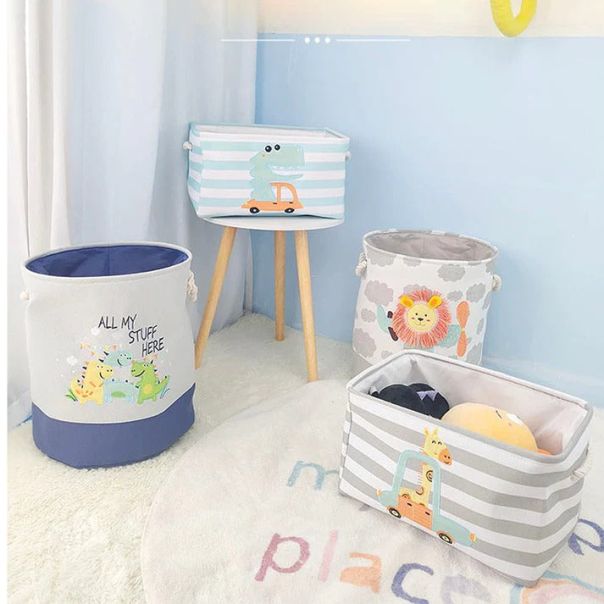 KINDER HOME Sklopiva kutija za odlaganje igračaka i odeće plava - GH-KK01