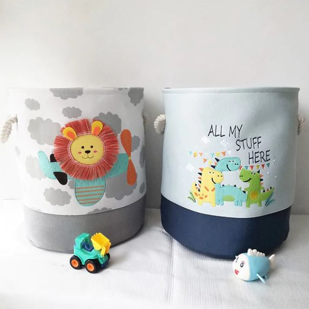 KINDER HOME Sklopiva dečija korpa za igračke ili odeću plava - GH-KK04