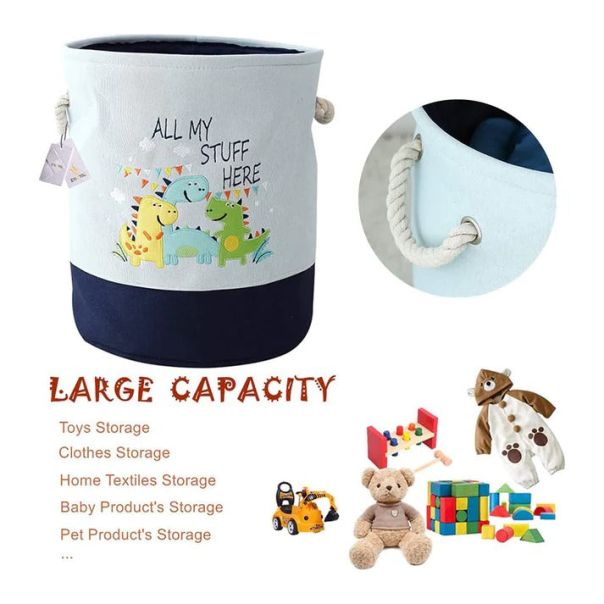 KINDER HOME Sklopiva dečija korpa za igračke ili odeću plava - GH-KK04