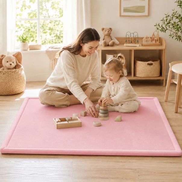 Dečiji tepih sa memorijskom penom  KINDER HOME LOLA, 150x200 cm, debljina 3,5 cm,  vodootporni - EP3235172