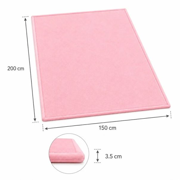 Dečiji tepih sa memorijskom penom  KINDER HOME LOLA, 150x200 cm, debljina 3,5 cm,  vodootporni - EP3235172